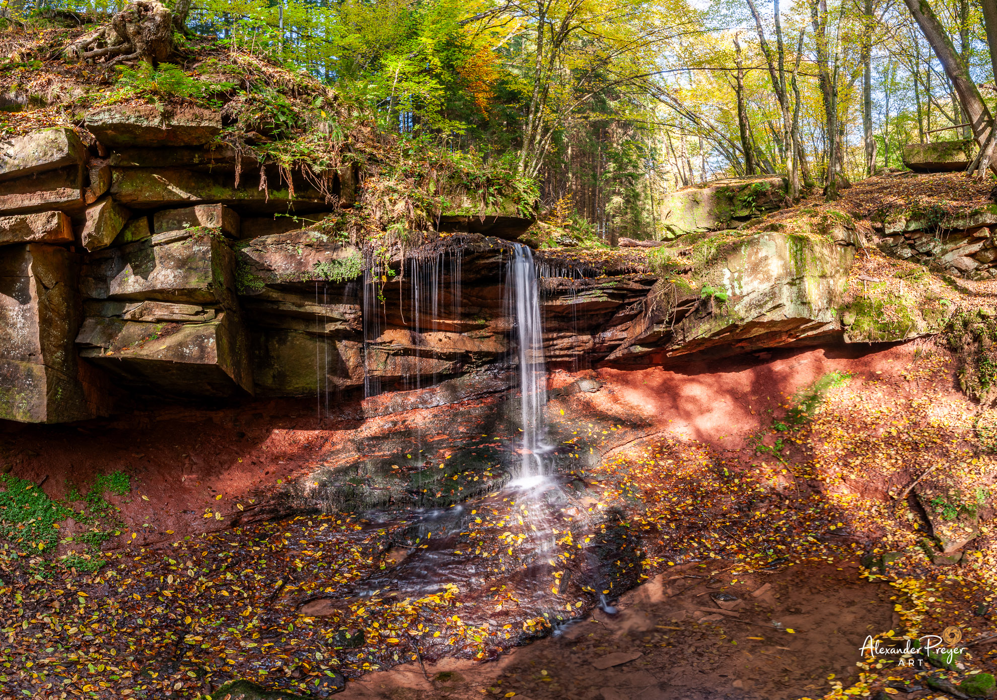 Tretstein Wasserfall im Herbst