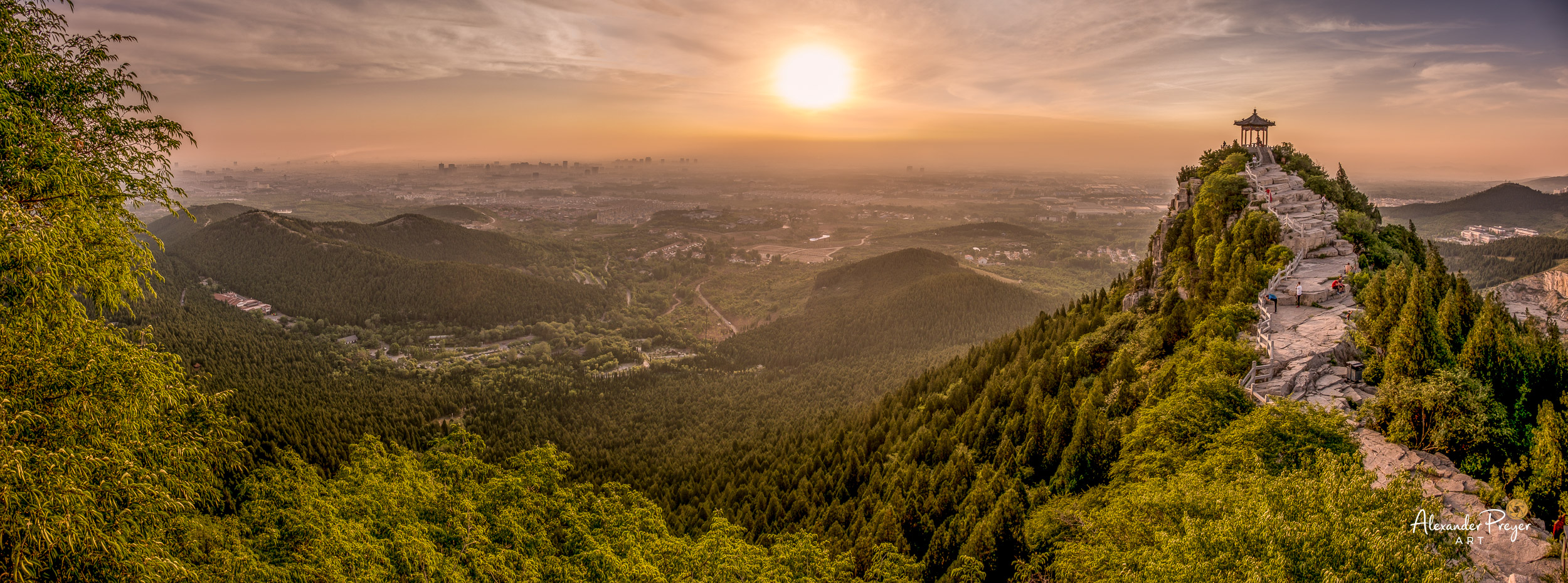 Sonnenaufgang über Weifang