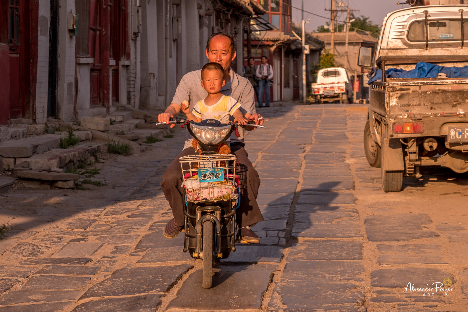 Straßenszene in Weifang