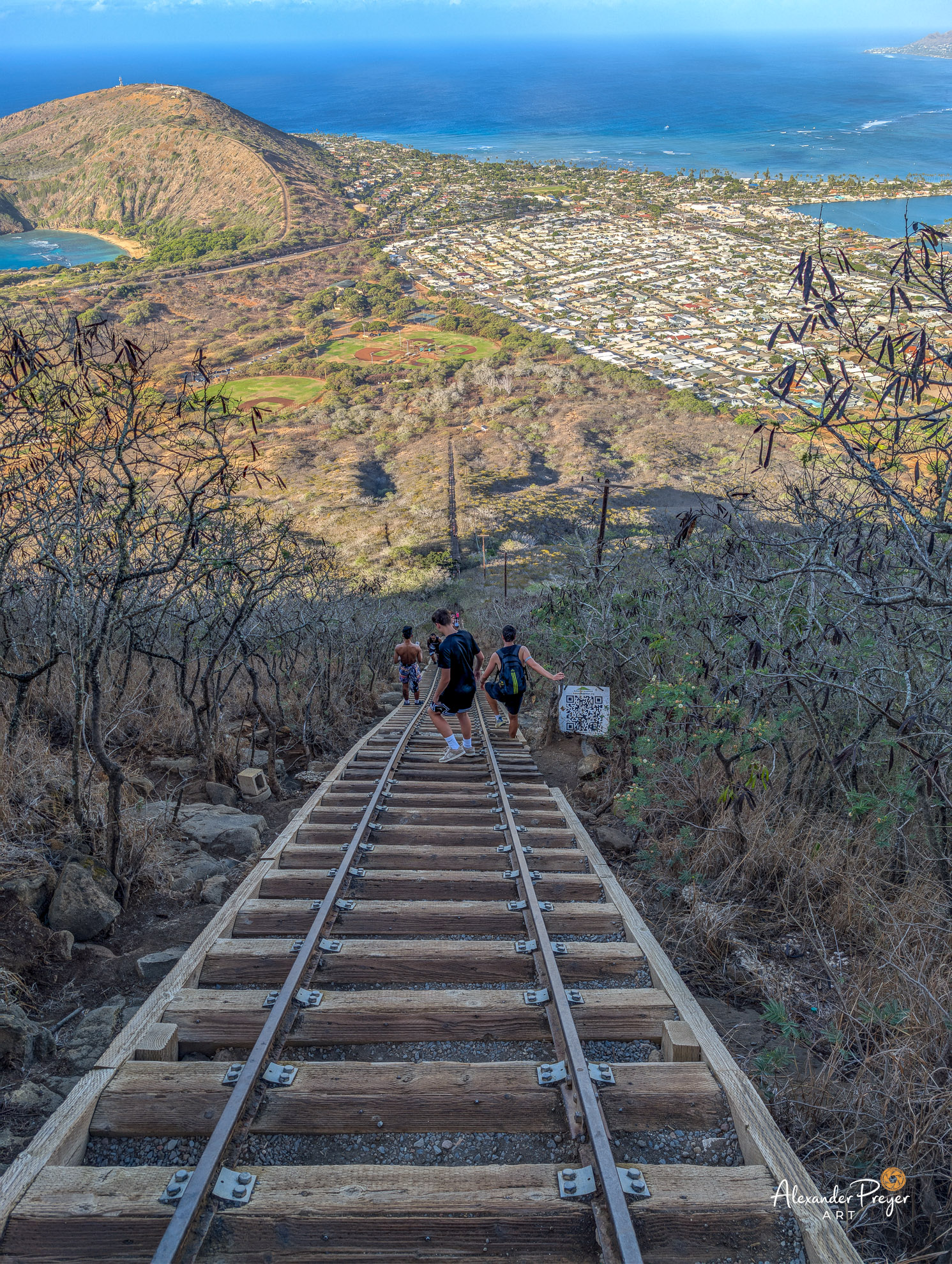 Schienen auf den Signal Hill Ohau
