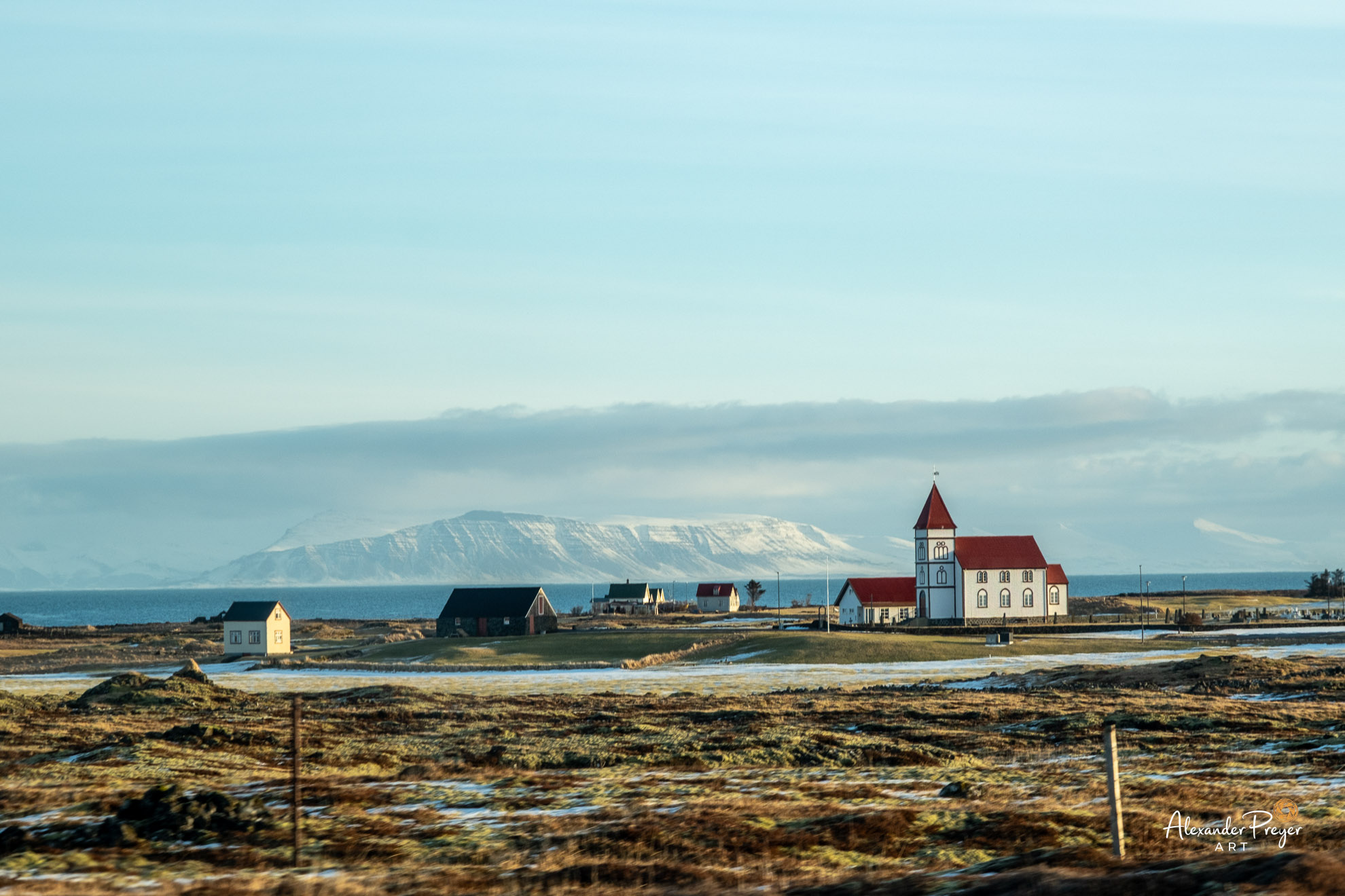 Kirche auf Reykjanes-Halbinsel