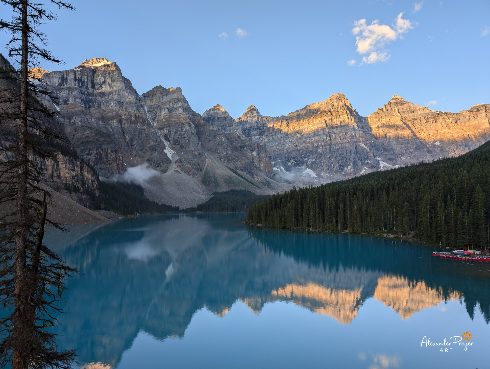 Lake Moraine Morgenstimmung